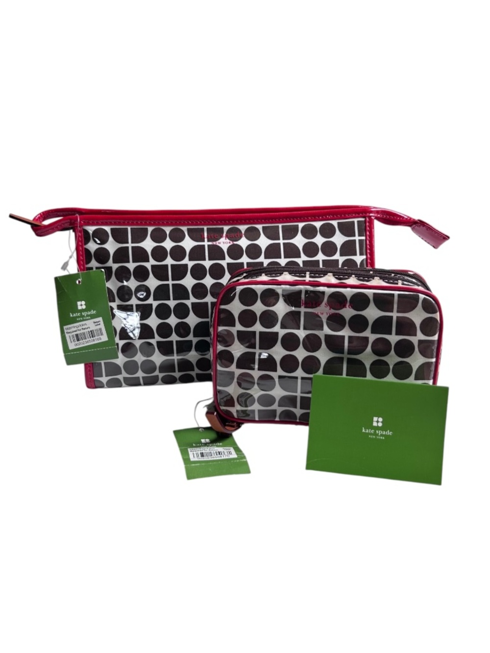 Original Vintage Kate Spade Cosmetic Bag Travel Set NWT